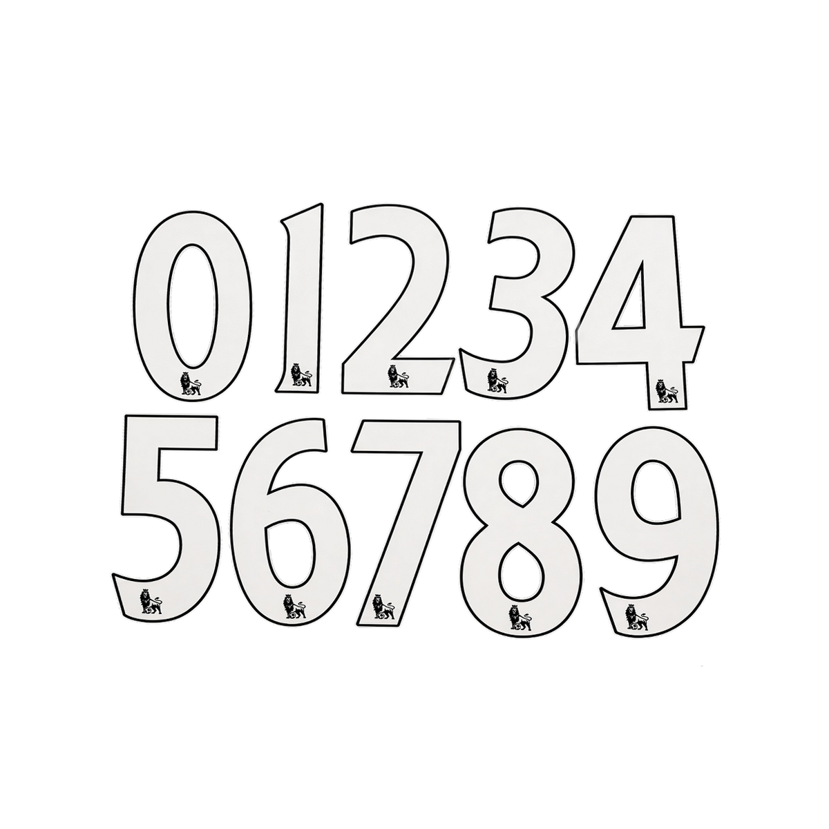Premier League White Numbers 2007-2017