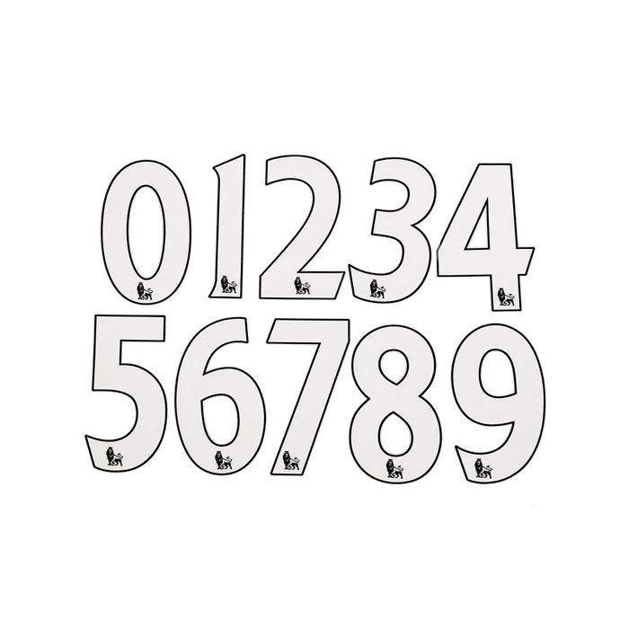 Premier League White Numbers 2007-2017