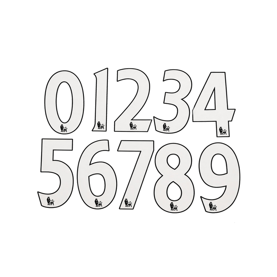 Premier League White Numbers 2007-2017