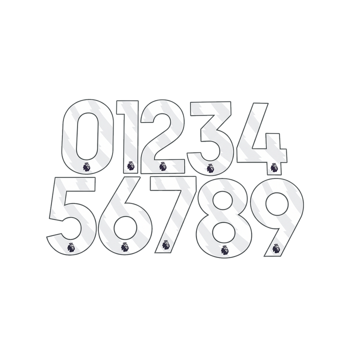 Premier League White Numbers 2023-27